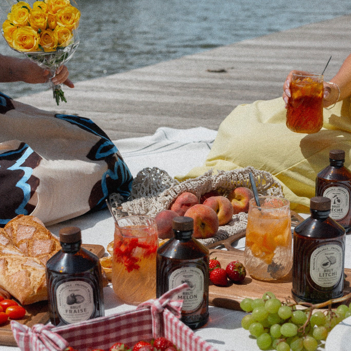 Pack The Picnic Club : Pêche, Fraise, Melon, Litchi - 4 x 400ml - Biologique