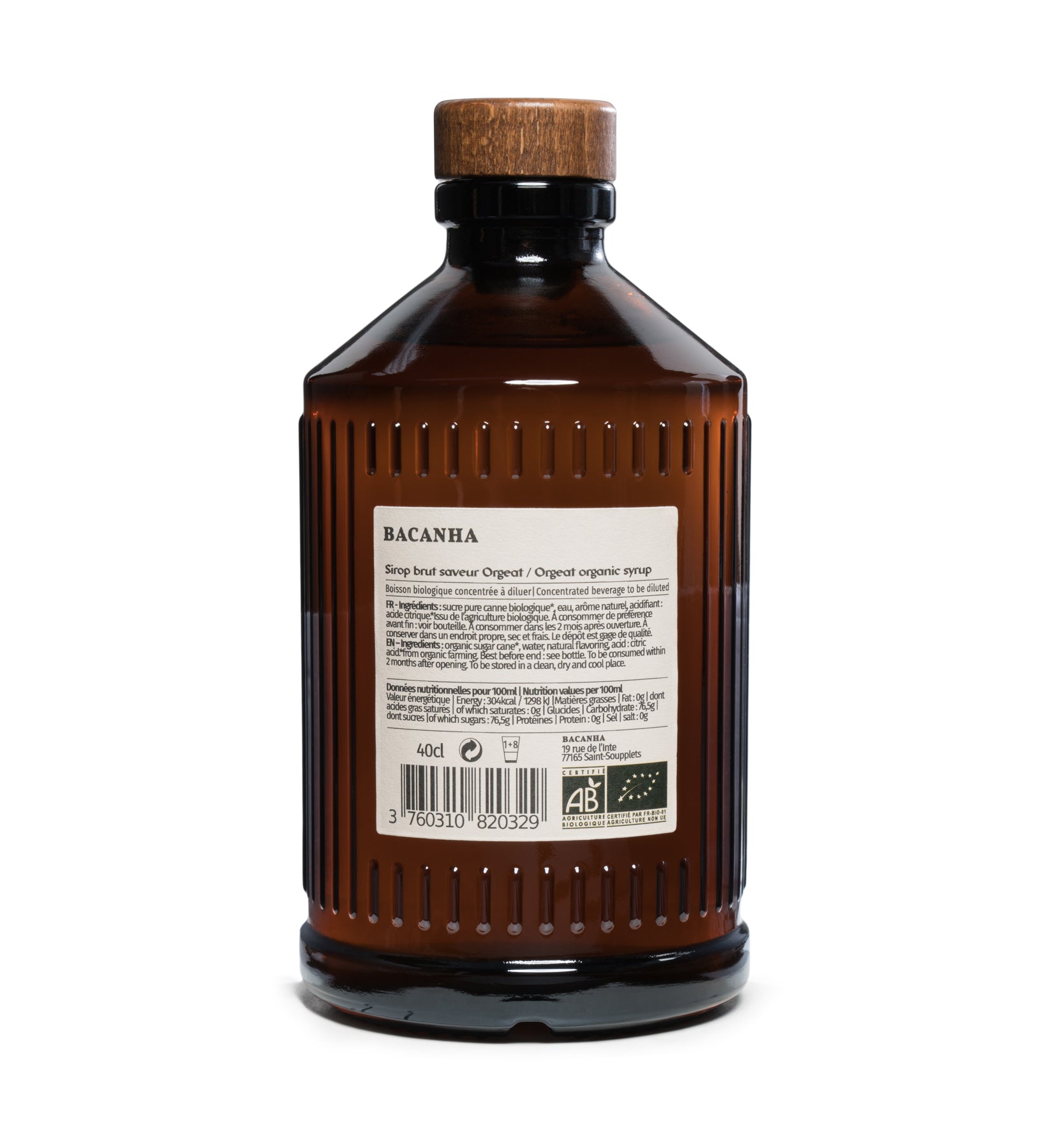 Raw Orgeat Syrup - Organic - 400ml