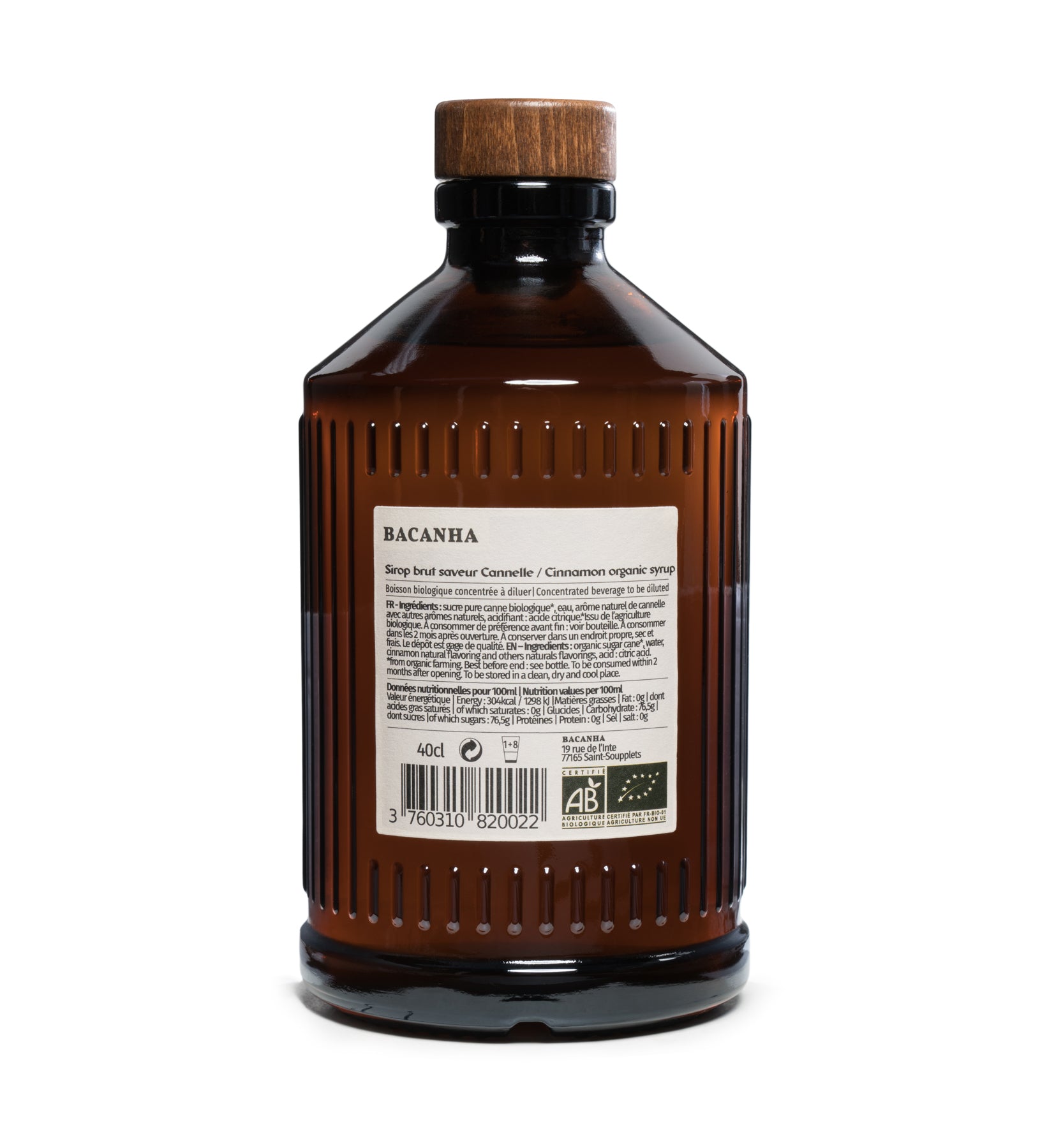 Raw Cinnamon Syrup - Organic - 400ml