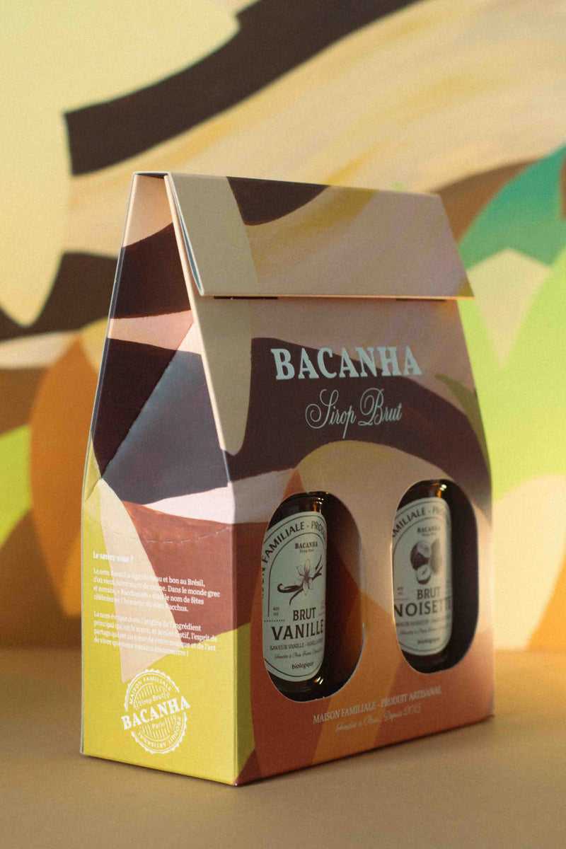 Coffret Sirop Brut Vanille & Noisette - 2 x 400 ml