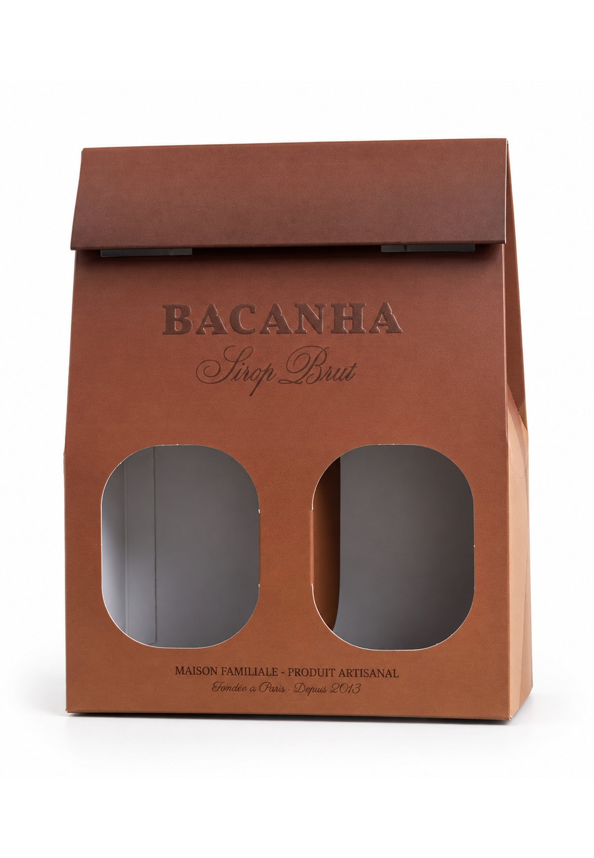 Coffret 2 bouteilles - 650g/m2 avec gauffrage logo