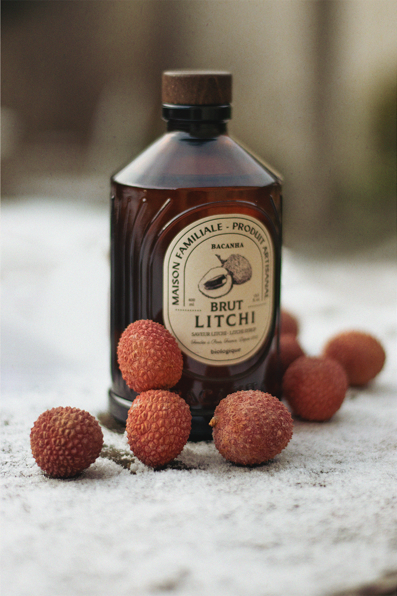 Raw Lychee Flavor Syrup - Organic - 400ml