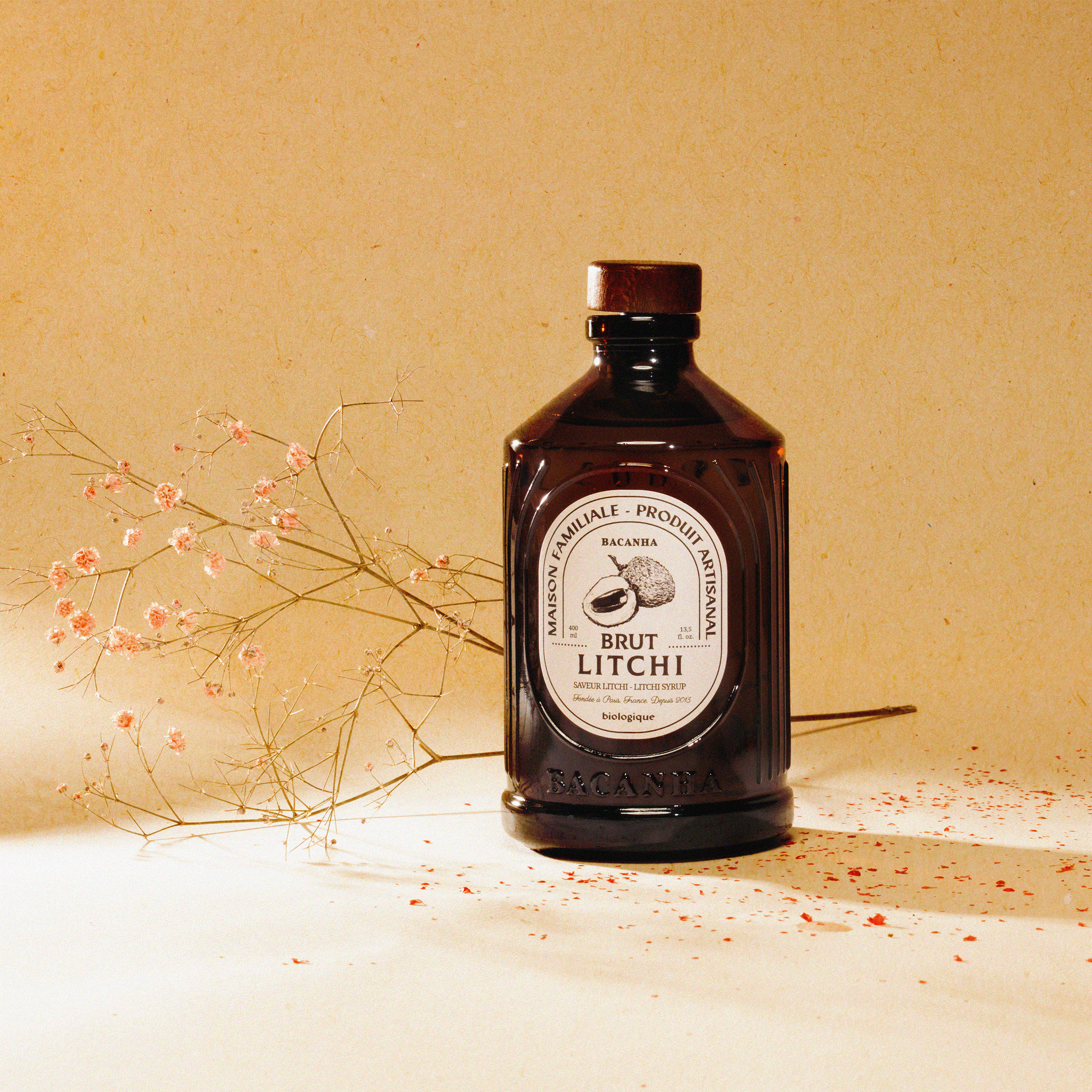 Sirop Saveur Litchi Brut - Biologique - 400ml
