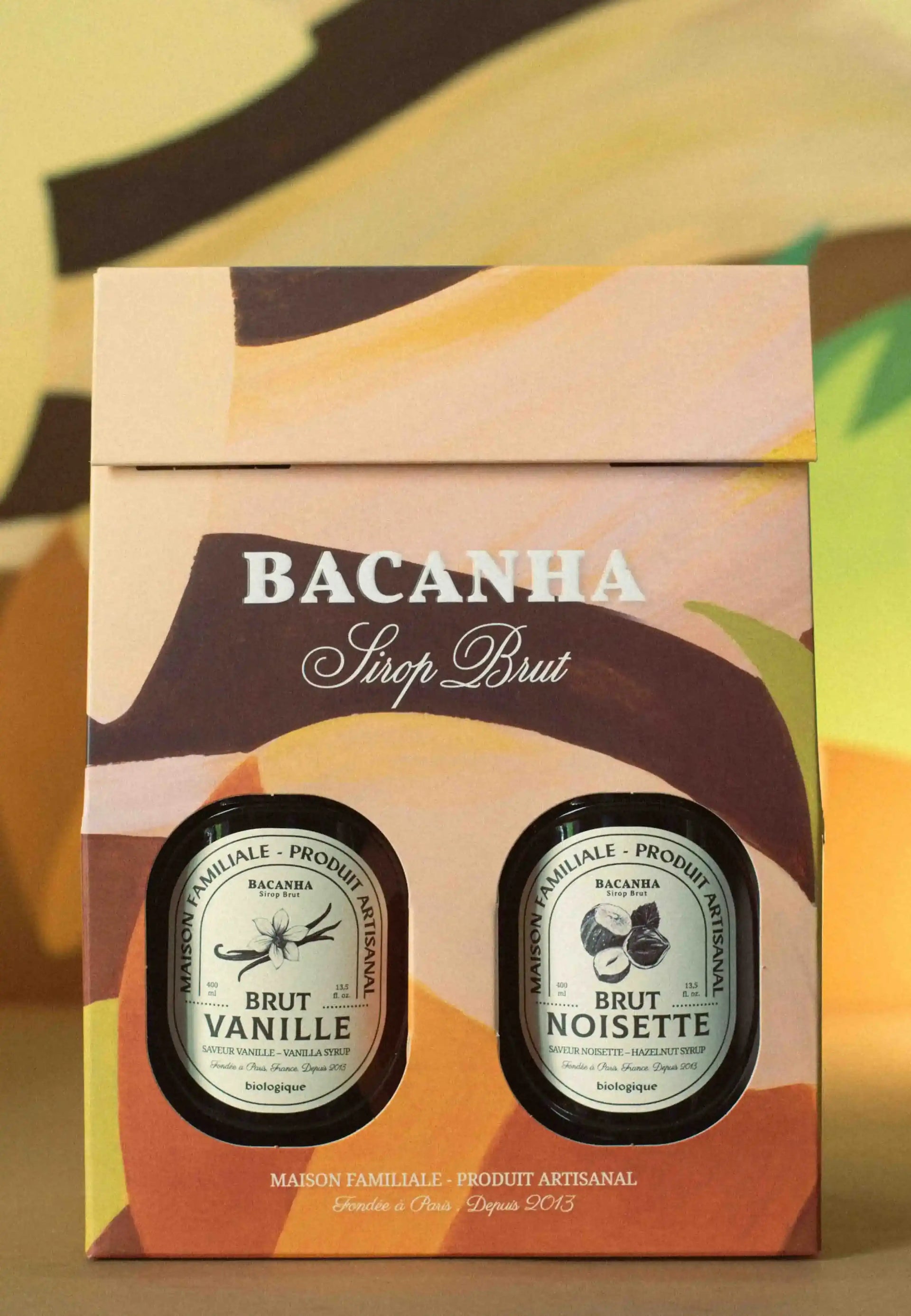 Coffret Sirop Brut Vanille & Noisette - 2 x 400ml