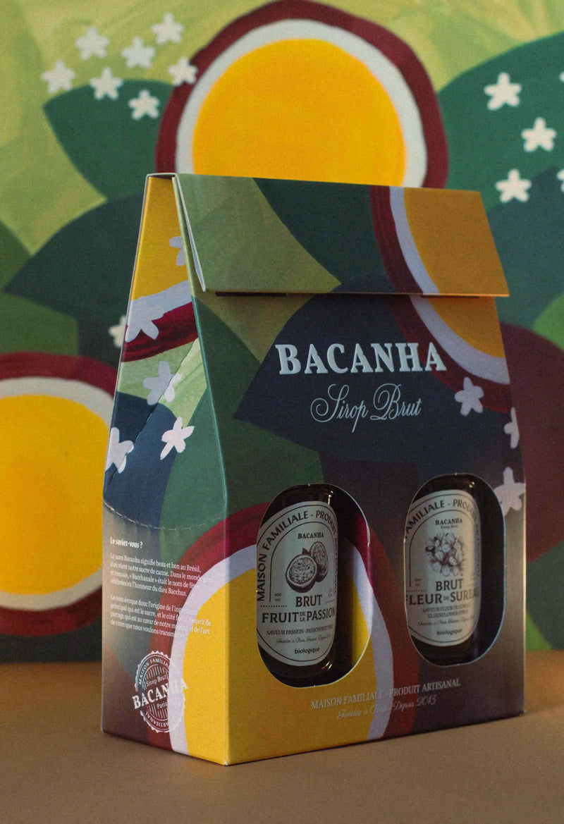 Coffret Sirop Brut Fleur de Sureau & Fruit de la Passion - 2 x 400 ml