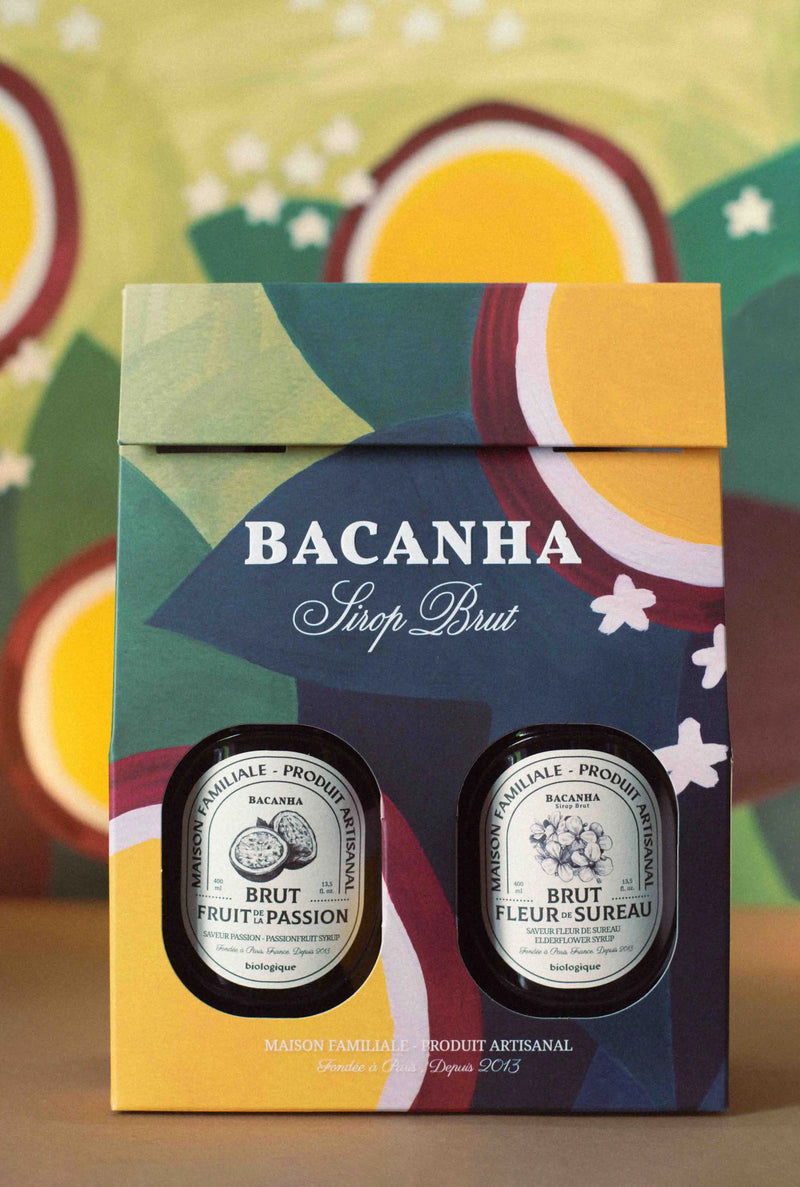 Coffret Sirop Brut Fleur de Sureau & Fruit de la Passion - 2 x 400 ml