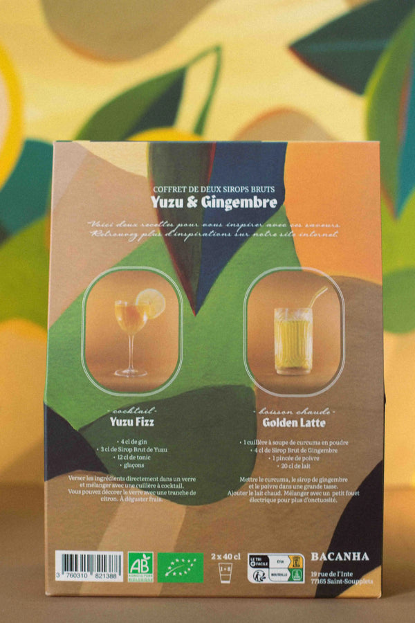 Coffret Sirop Brut Yuzu & Gingembre - 2 x 400 ml