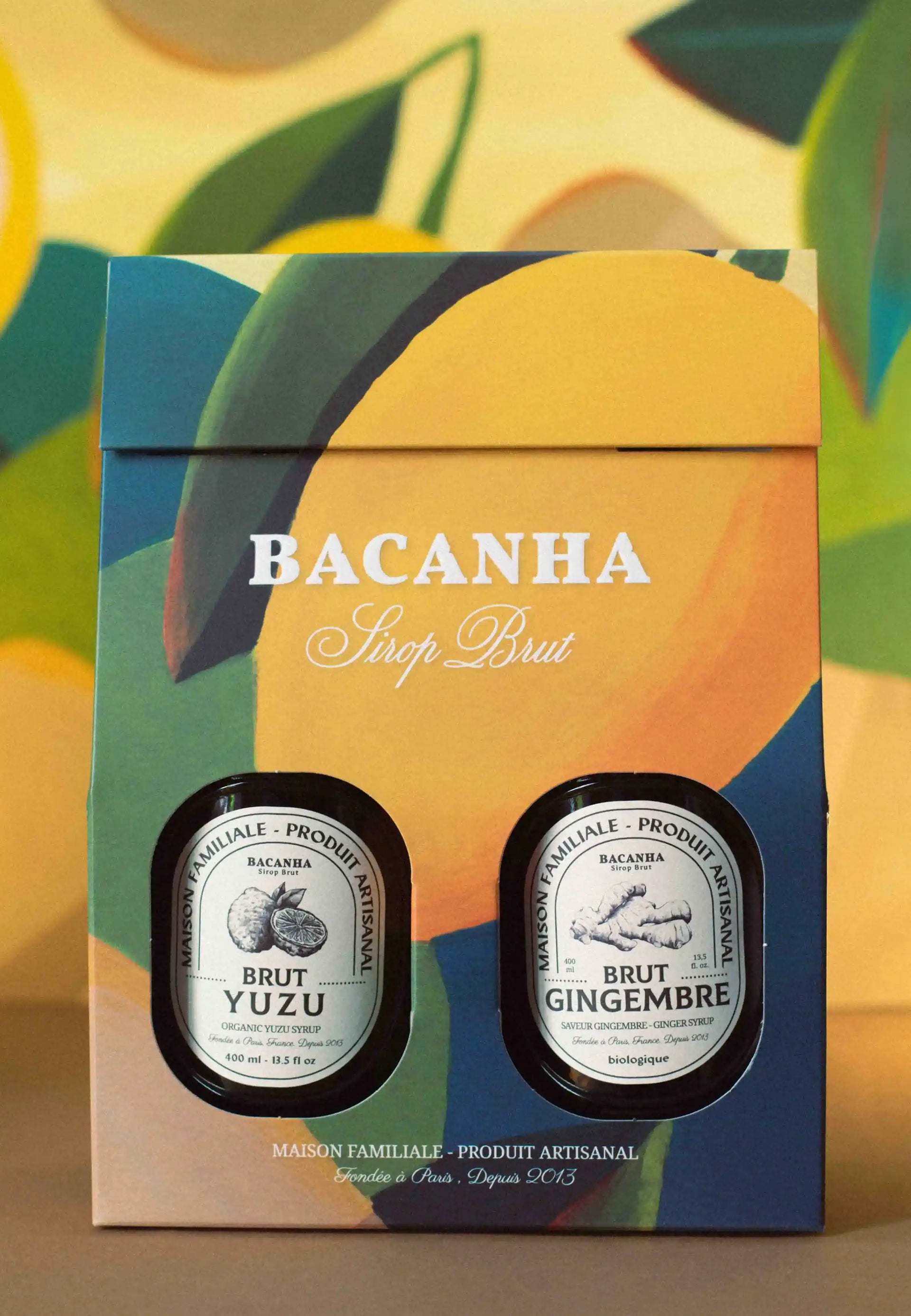 Coffret Sirop Brut Yuzu & Gingembre - 2 x 400ml