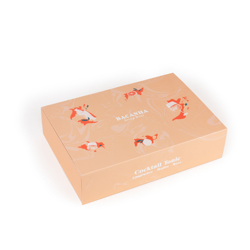 Sirops Brut - Coffret Cocktail Tonic : Gingembre, Mojito, Rose - 3x400 ml